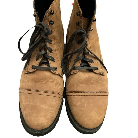 Thursday Boots Mens Size 12 Wide Captain Lace Up Cap Toe Brown Nubuck Leather - Picture 11 of 16